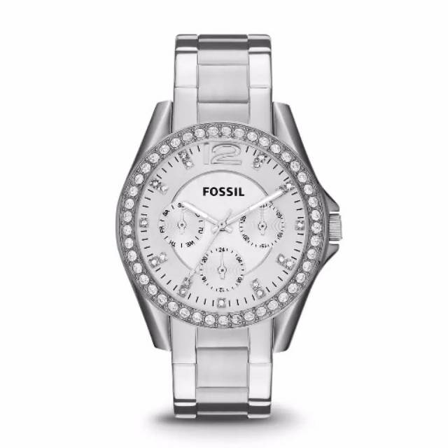 BRANDED WATCH ES3202 ES 3202 Riley Silver bracelet Jam wanita Original