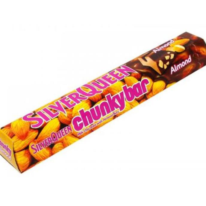 

Ready Stock] Coklat Susu Kacang Almond Silverqueen Silver Queen Chunky Bar 100G