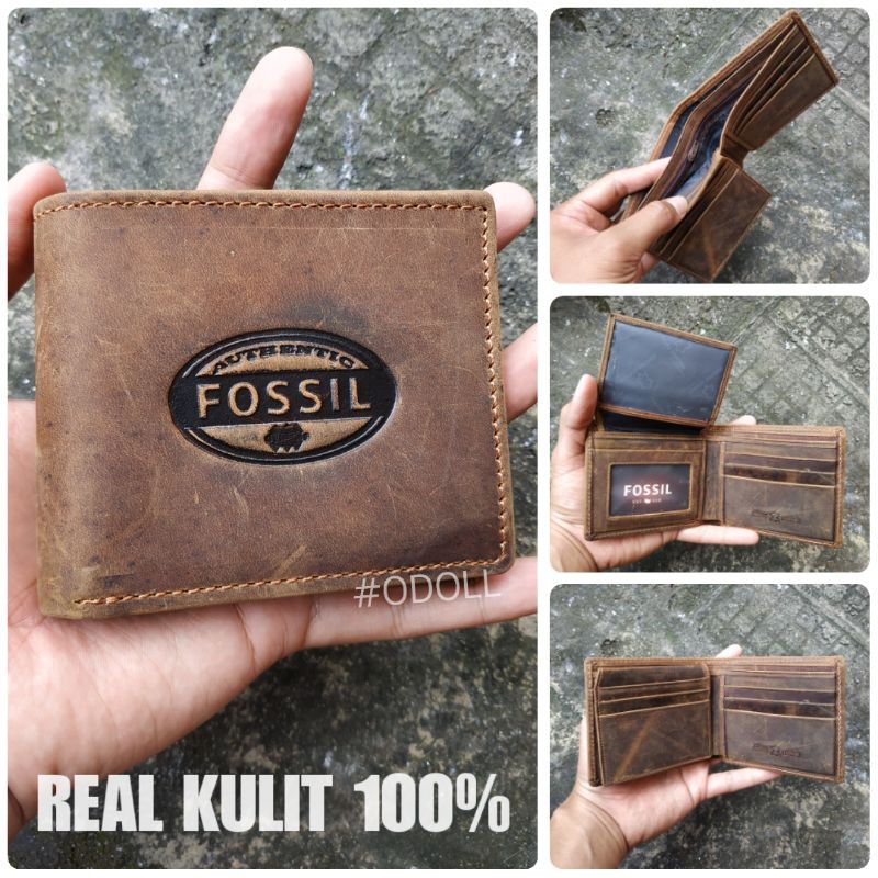 Dompet Kulit Pria Ukuran Standar Kulit Sapi Asli