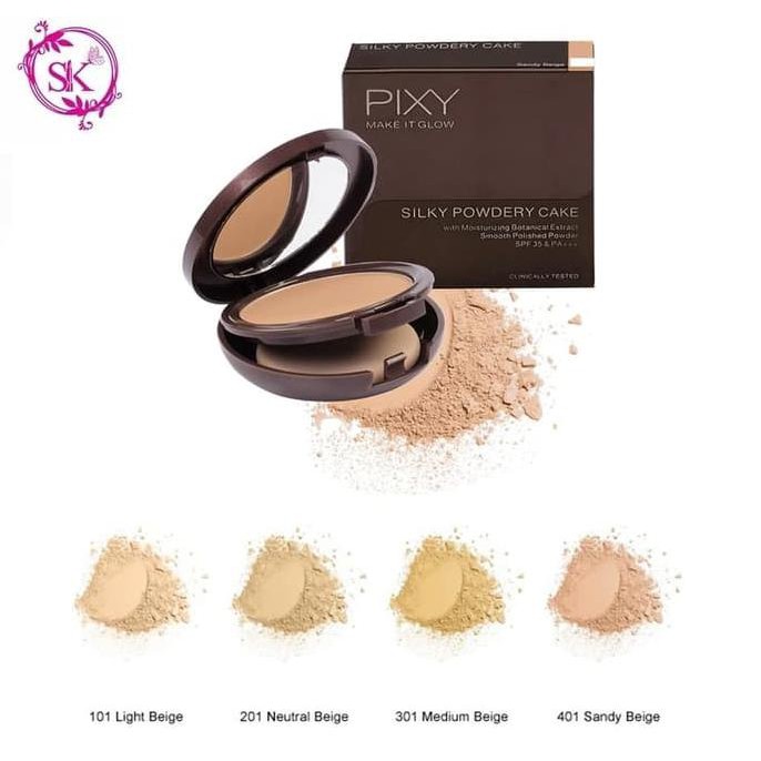 Pixy Make It Glow Silky Powder Cake - Bedak Padat