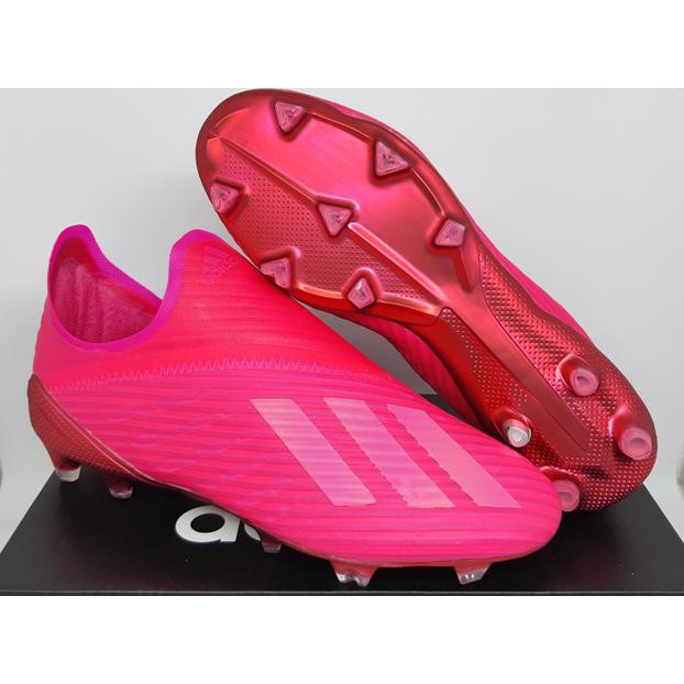 Sepatu Bola - Soccer Adidas X 19+ Laceless Shock Pink - FG