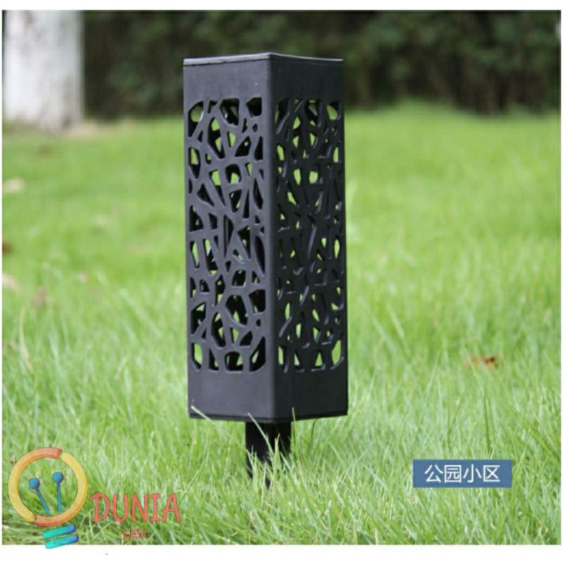Lampu Solar Taman Panjang Kotak / Lampu Taman Tancap Model Minimalis Outdoor
