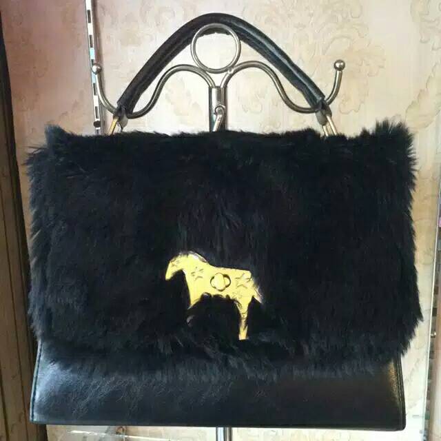 Sale tas import bulu
