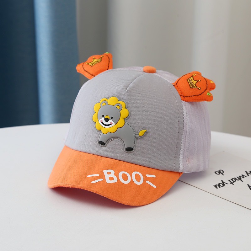 LKM219 TOPI ANAK MOTIF BERKARAKTER SINGA LION BOO TOPI FASHION BABY HAT [1KG 26PC] LITTLE KUMA-04