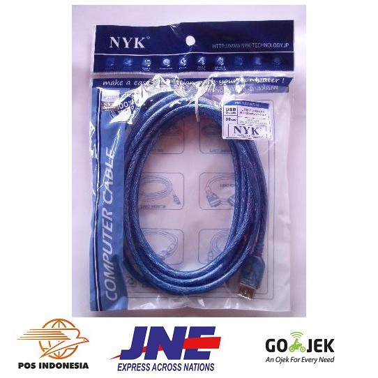 Kabel Perpanjangan USB 2.0 Merek NYK 3M - Usb extention 3 Meter