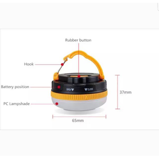 【Warna Dipilih】 Lampu Tenda Kemah Model Bakpau` Lentera Darurat` Bakpao Lamp Bapau Bapao