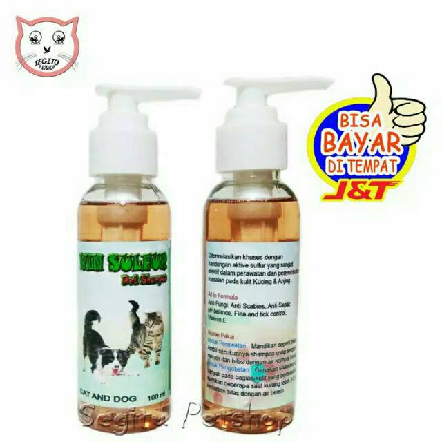 Shampo Kucing Wangi Win Sulfur Repack 100 ML