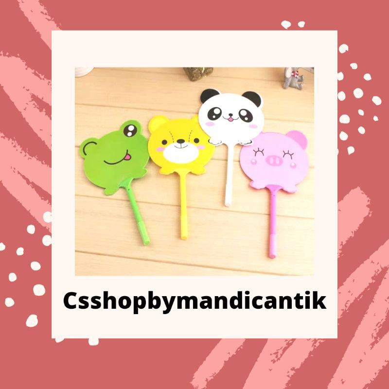 

pulpen pena pen kipas motif animal unik termurah bisa cod