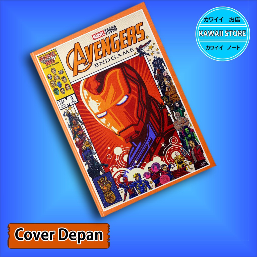 

Notebook / Pocket book Hard Cover Film Marvel Avengers KLASIK COVER 02 uk A5 & A6 / Notes Book