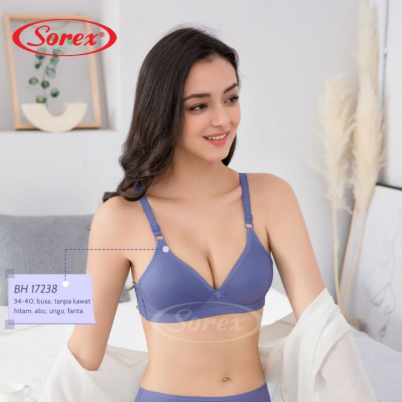 Bra Sorex Cup B Super Soft Size 40, 38, 36, 34 BH Busa Tanpa Kawat / Bra Dewasa BH 17238