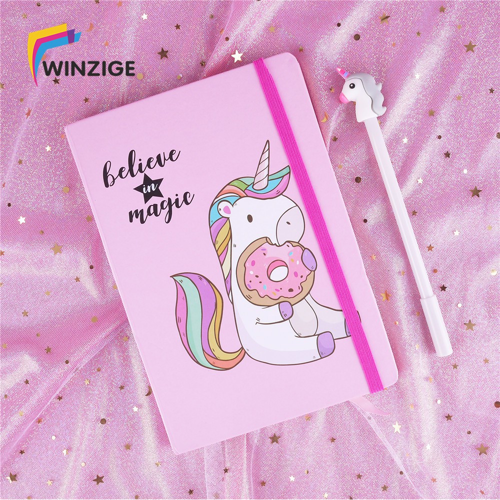 A7 Buku Notebook Catatan Agenda Diary Desain Unicorn Lucu