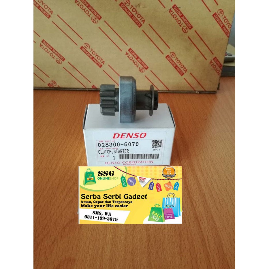 Bendix Starter Toyota Kijang Bensin 1800cc