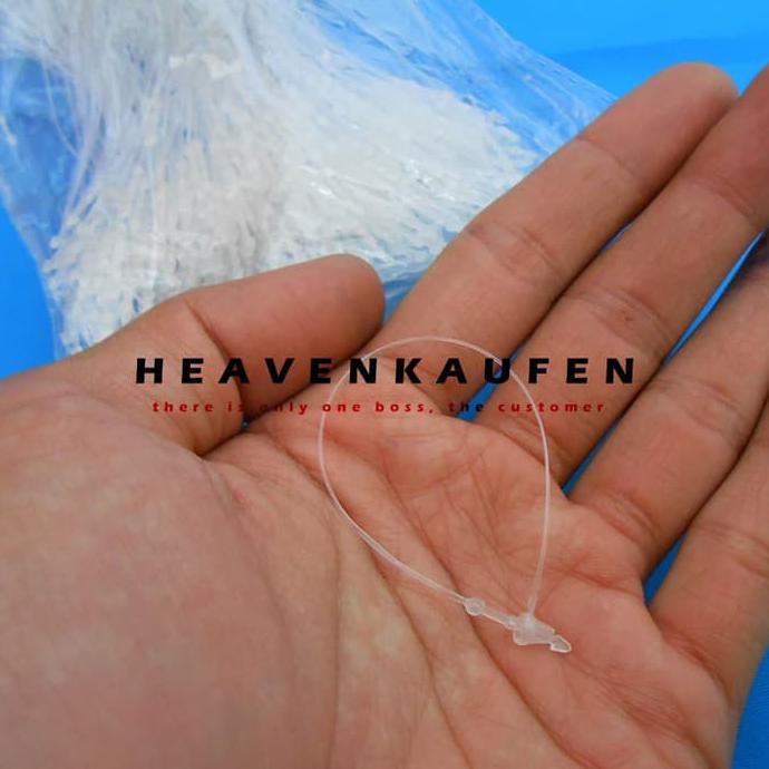 

Silahkan Order] Tali Hangtag Stringpin Loop Pin Bening Putih 4 Inch Isi 500 Pcs