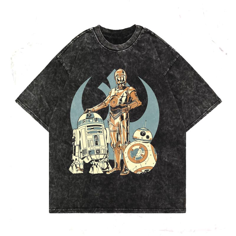 daxdexter.id "Star Wars" Oversize T-Shirt [Stone Wash] kaos Star Wars