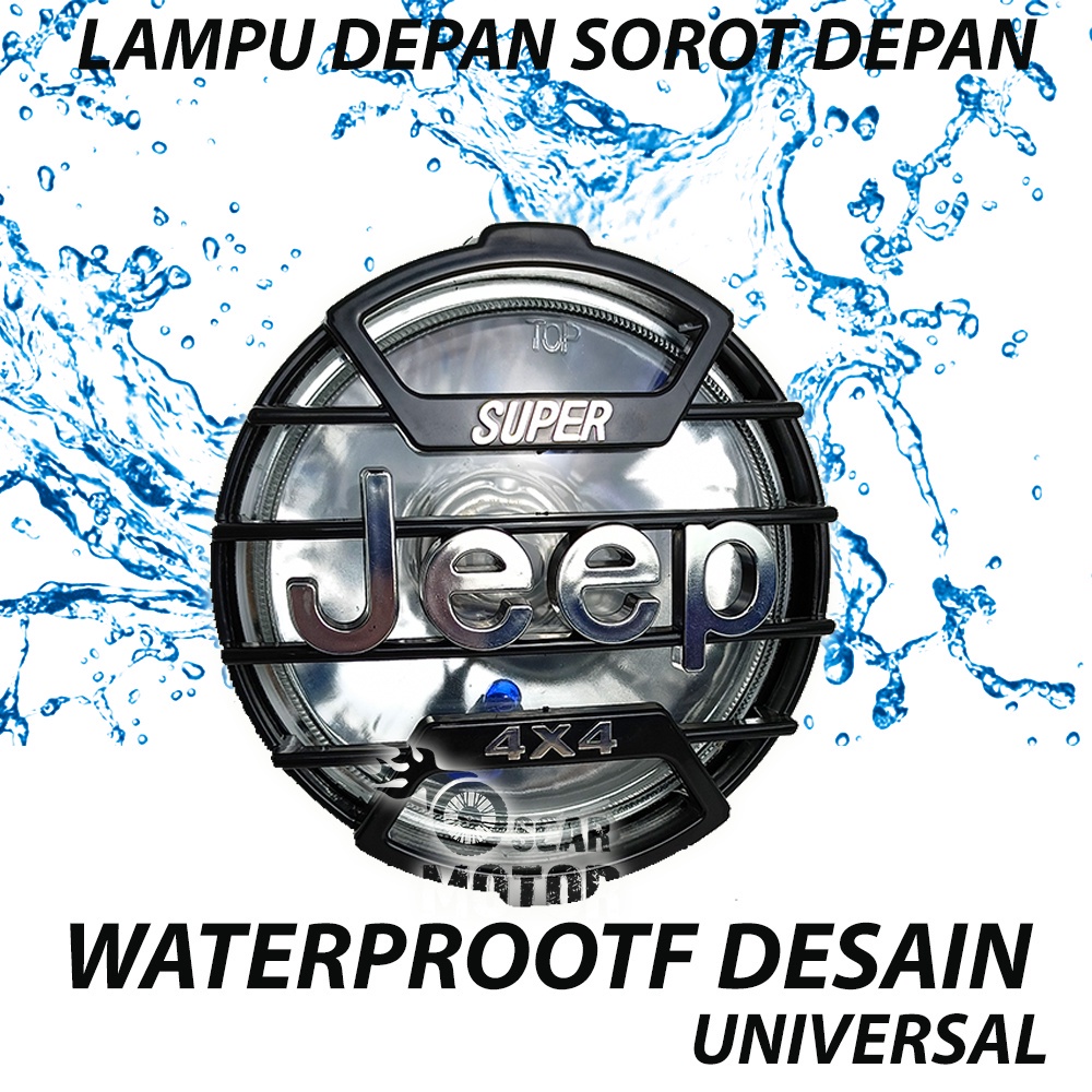 LAMPU JEEP 4X4 TEMBAK SOROT SENJA FLASH BULAT MOTOR KING UNIVERSAL NEW motor