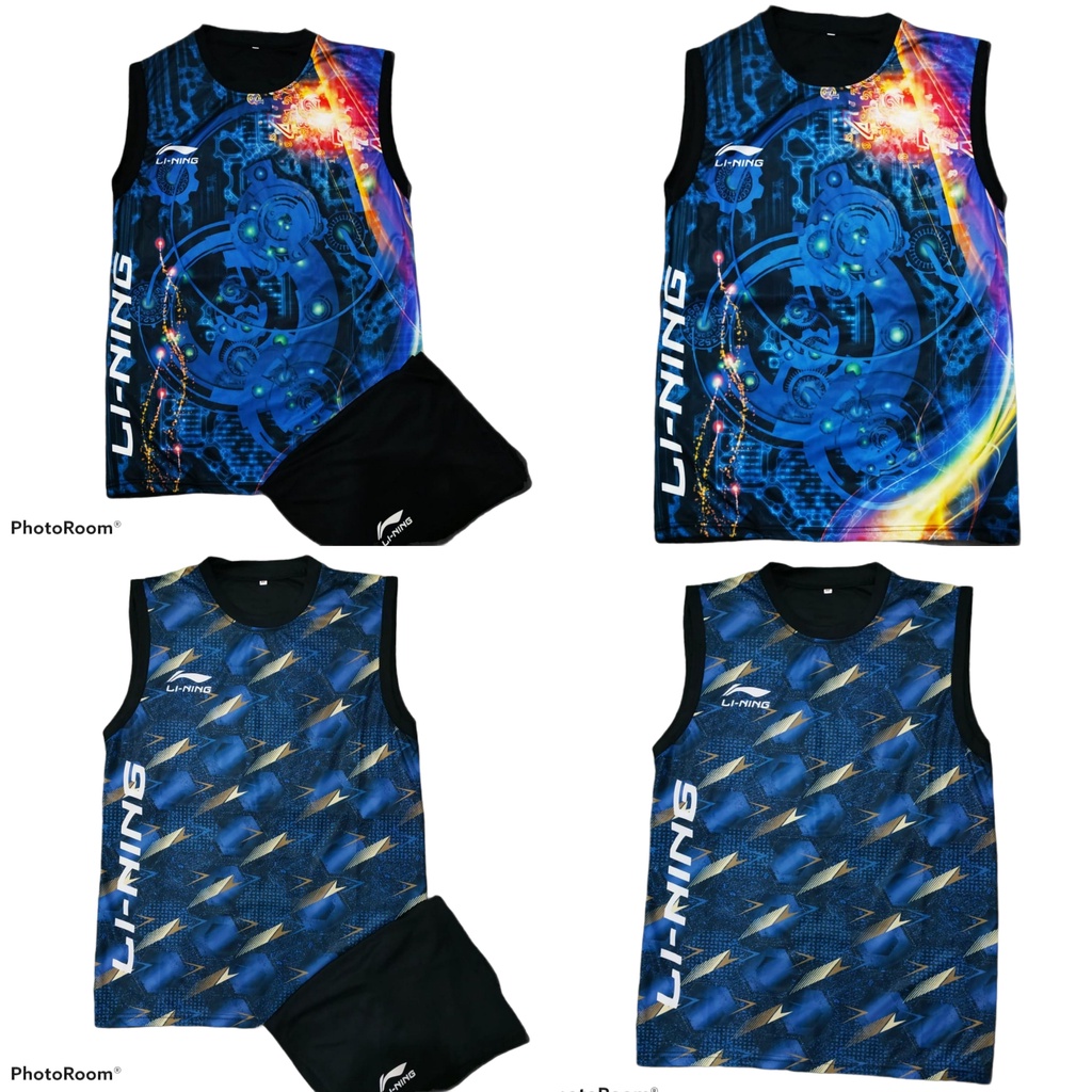 Kaos singlet printing olahraga baju badminton volly basket