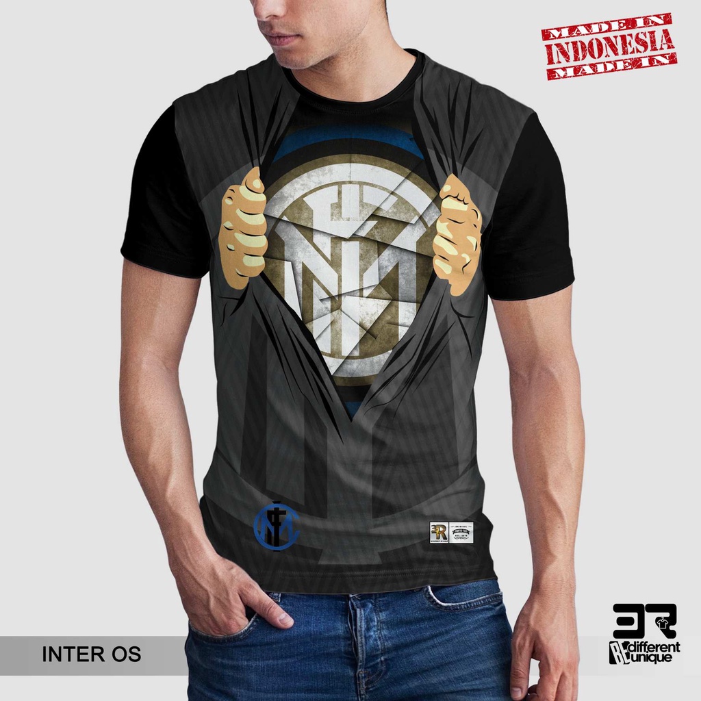 [ COD ] KAOS PRINTING GAMBAR TEAM SEPAKBOLA INTER MILAN OS - BAJU SEPAK BOLA DISTRO ORIGINAL MOTIF U