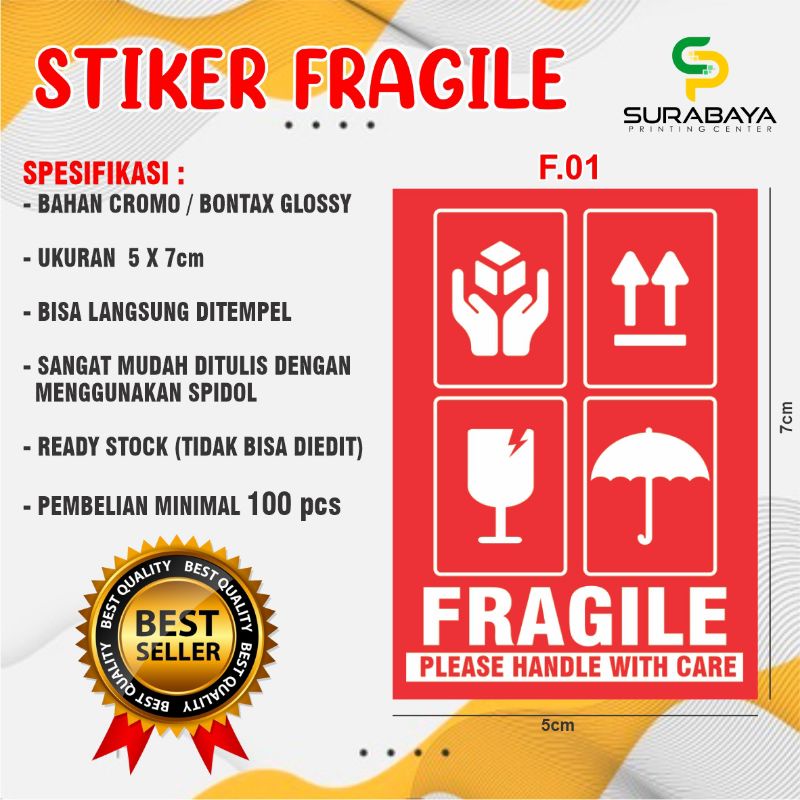 

STIKER FRAGILE - STICKER FRAGILE LUCU MURAH JANGAN DIBANTING TERMURAH SEINDONESIA UKURAN 5X7 CM