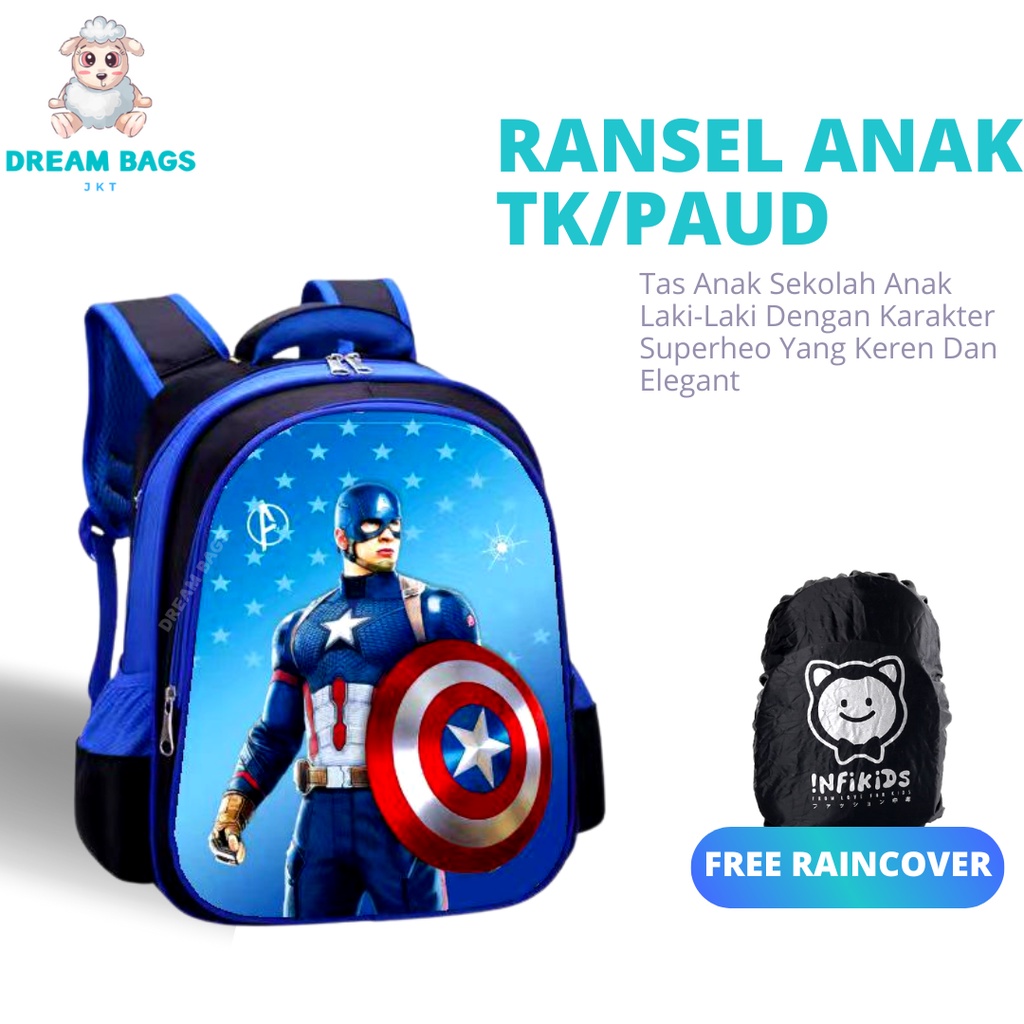 Tas Anak TK Karakter DB-6122 Tas Sekolah Anak TK