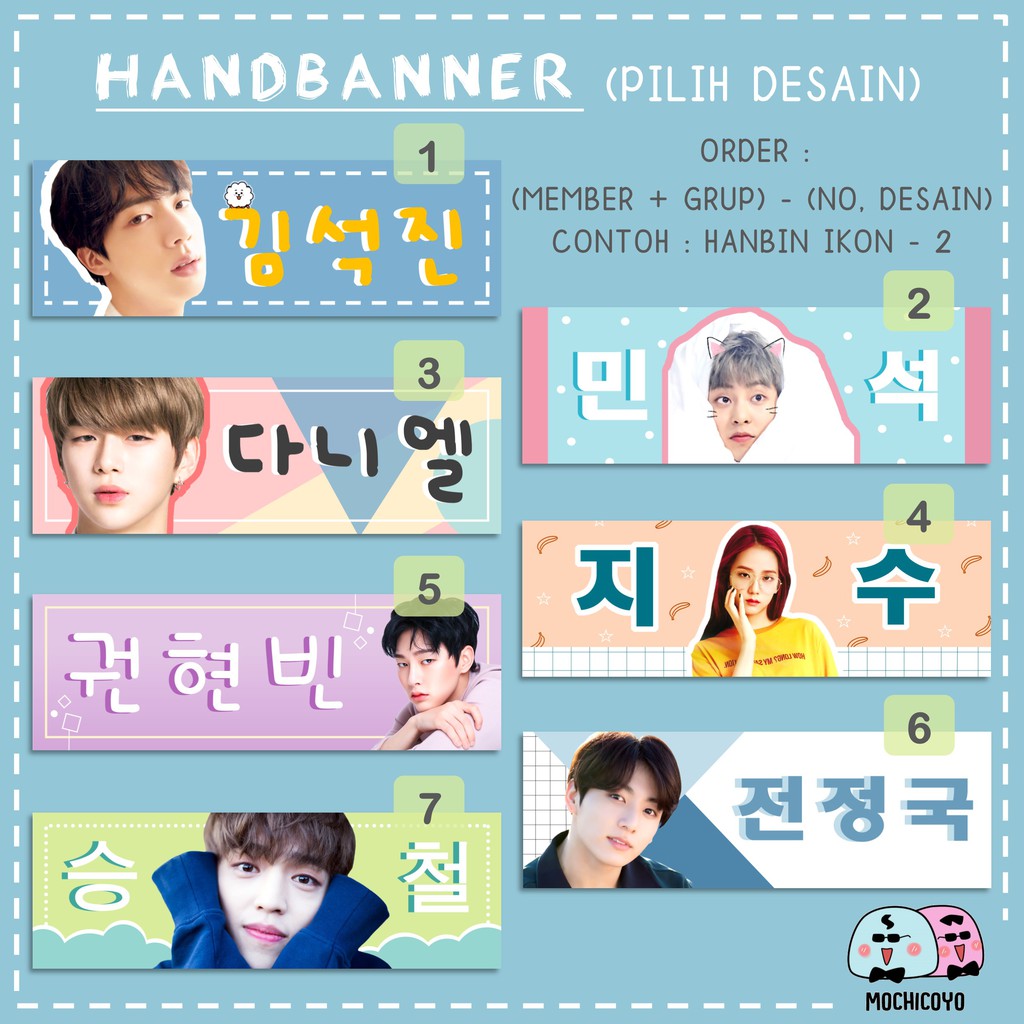 Ukuran Hand Banner Kpop - IMAGESEE