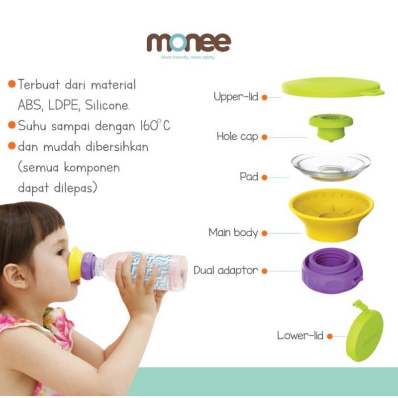 MONEE Cap 18m 360° (No cup, No straw, No more spills)