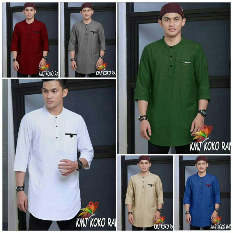 KOKO RANGGA cp/ATASAN KOKO MUSLIM/BAJU KOKO TRENDY/KOKO POLOS/KOKO XL