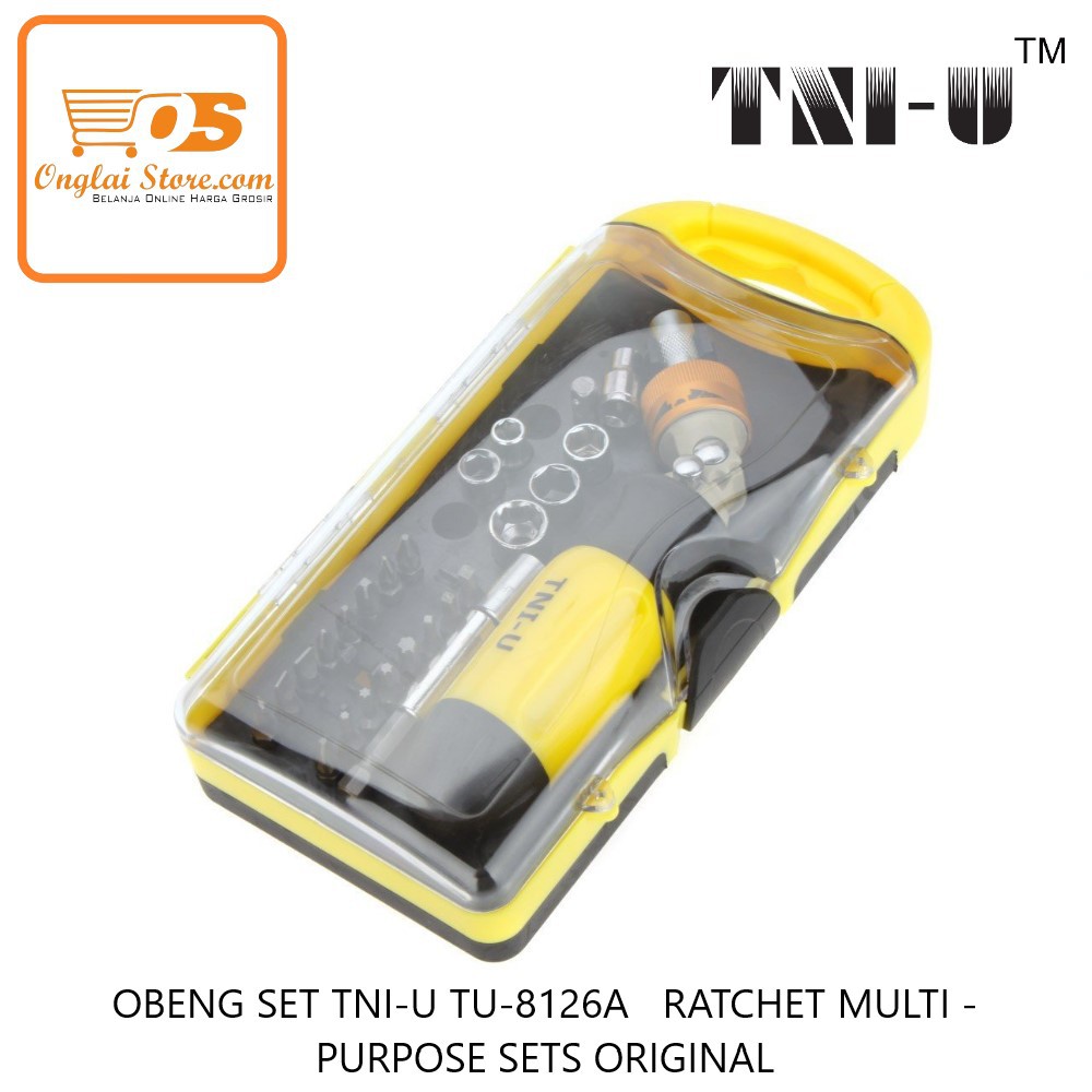 OBENG SET TNI-U TU-8126A   RATCHET MULTI - PURPOSE SETS  (HARGA SPESIAL)