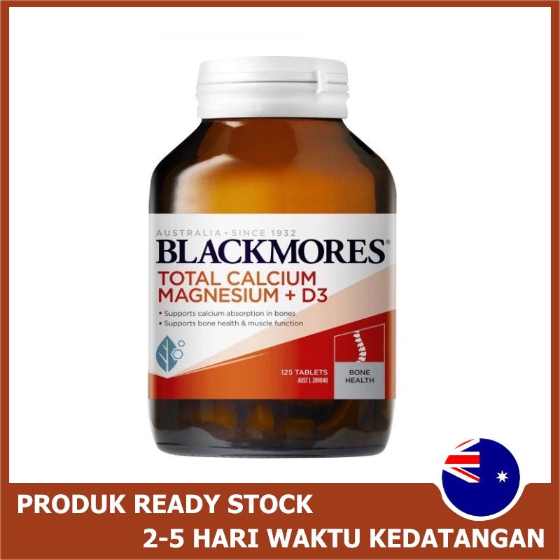Jual BLACKMORES Total Calcium Magnesium D3 200 Tablet AUSTRALIA Calsium