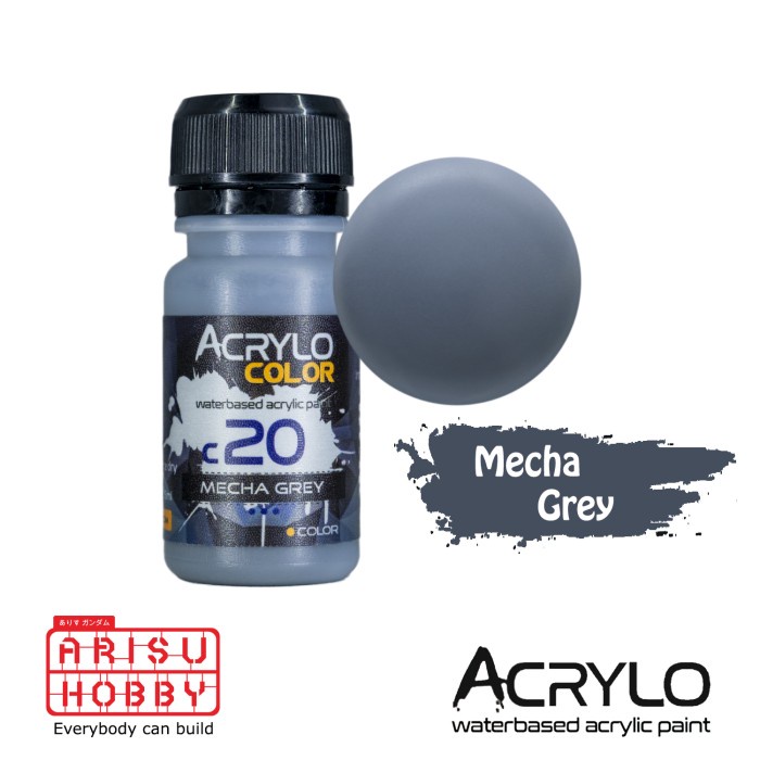 

ACRYLO COLOR MECHA GREY C20 Acrylic Paint Color Cat Gundam