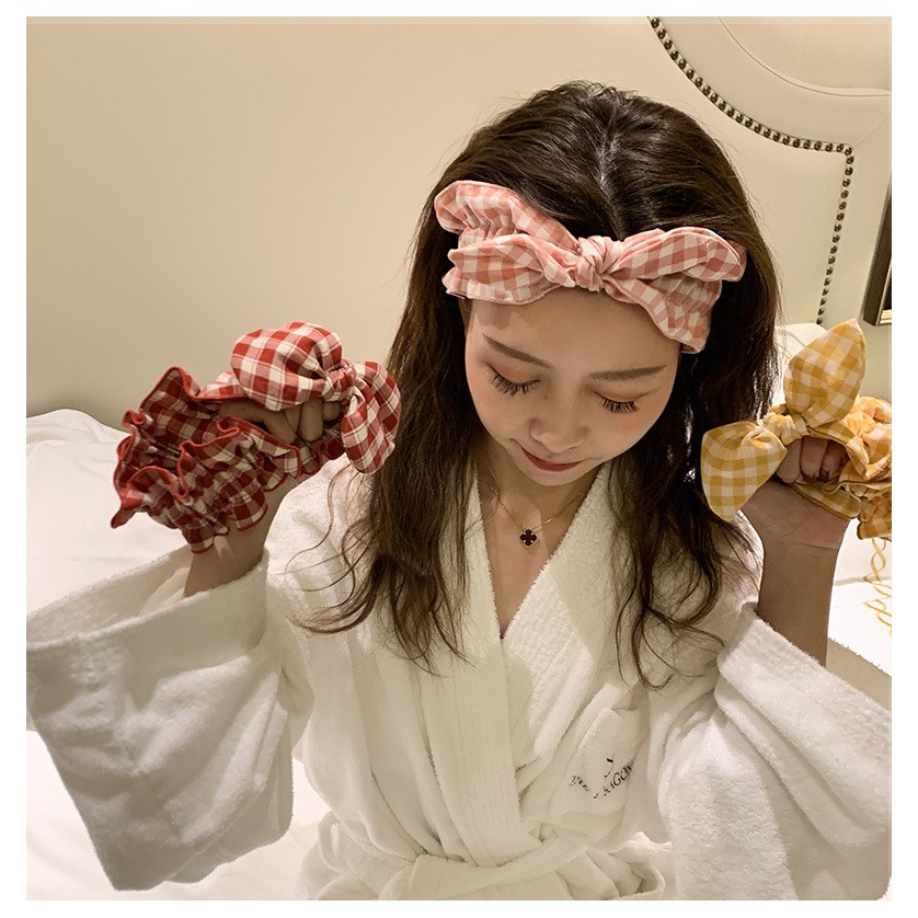 [WS] Bando Karet Pita Motif cantik Aksesoris Rambut Wanita Daily Korean Style Import