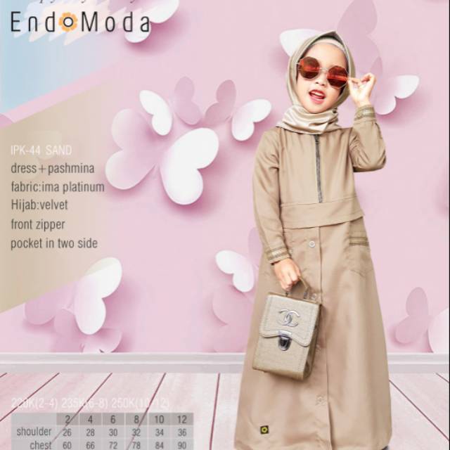 Gamis Anak Muslimah Endomoda IPK 44