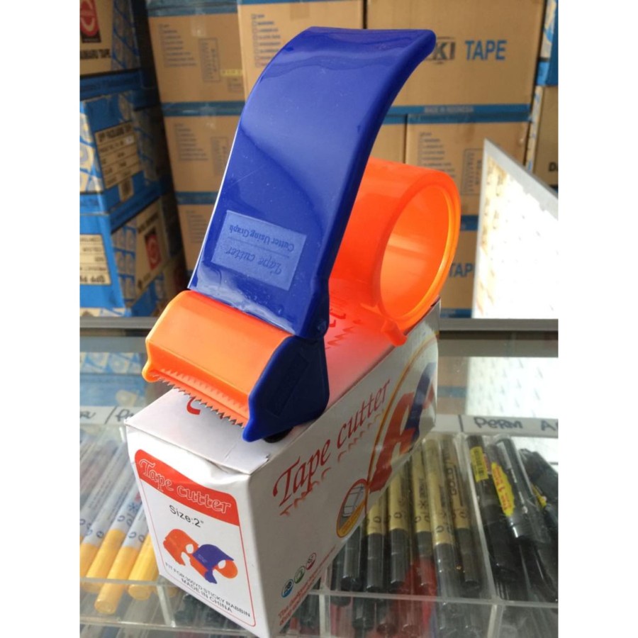 

DISPENSER TAPE LAKBAN 2 INCH PEMOTONG LAKBAN / RUMAH LAKBAN / TEMPAT ISOLASI LAKBAN