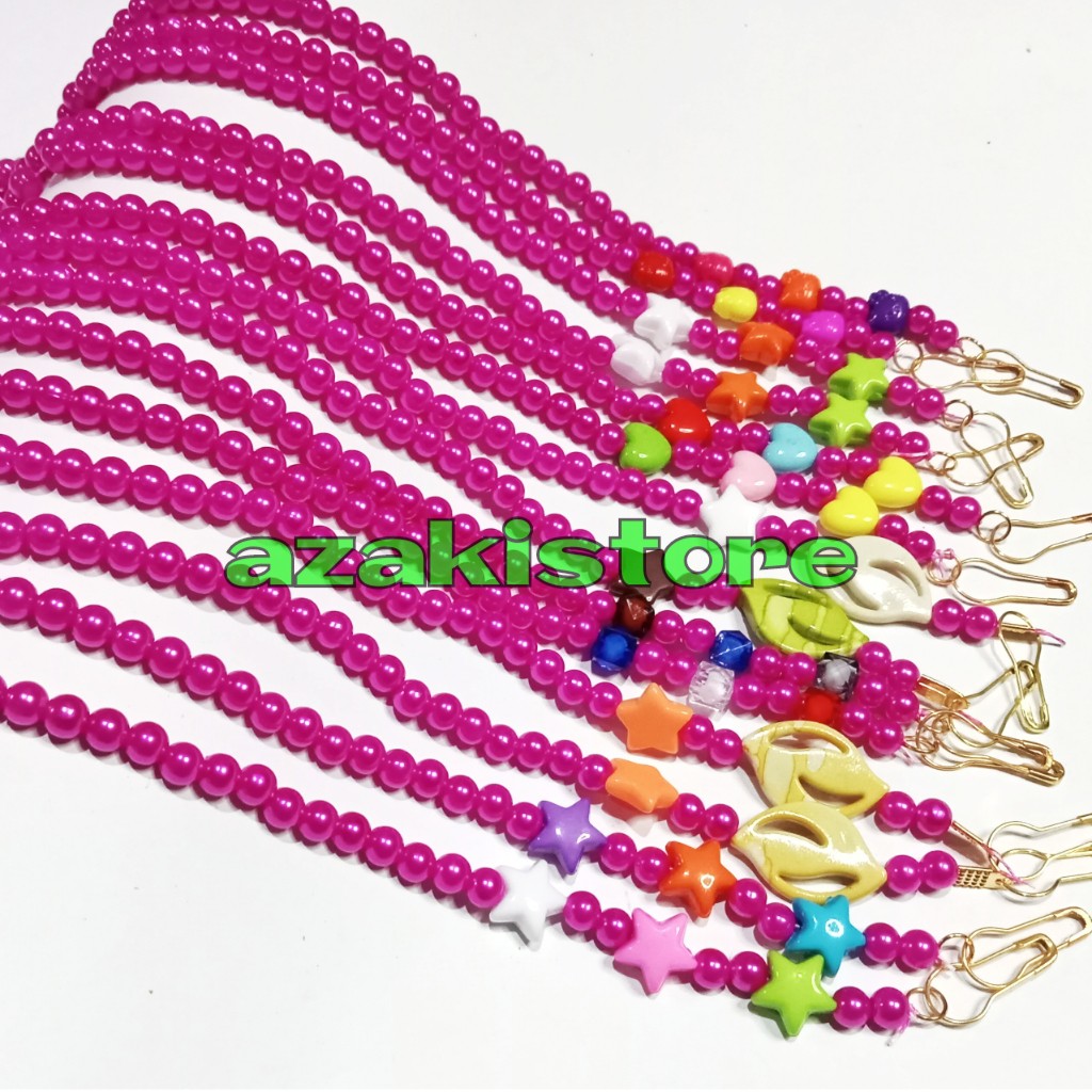 Kalung masker kekinian / strap sambungan masker cantik / cantelan masker mutiara
