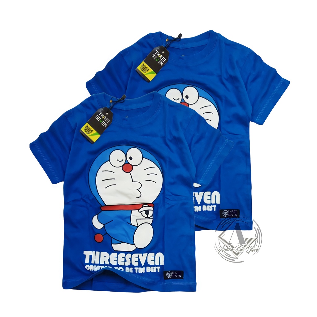 Kaos distro anak cewek cowok karakter doraemon