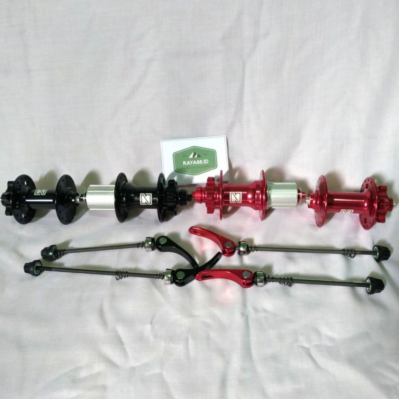 RAYA88 HUB FREEHUB NAUTILUS 6 BEARING 28H 32H BLACK & RED JANGKRIK SEPEDA MTB NOT RAZE NOVATEC