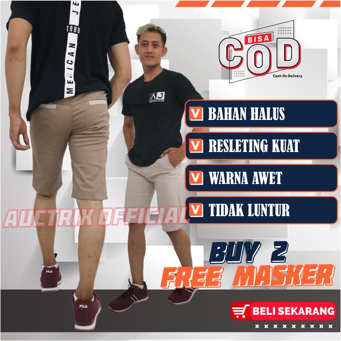 CELANA PENDEK PRIA CHINOS PREMIUM SANTAI DISTRO