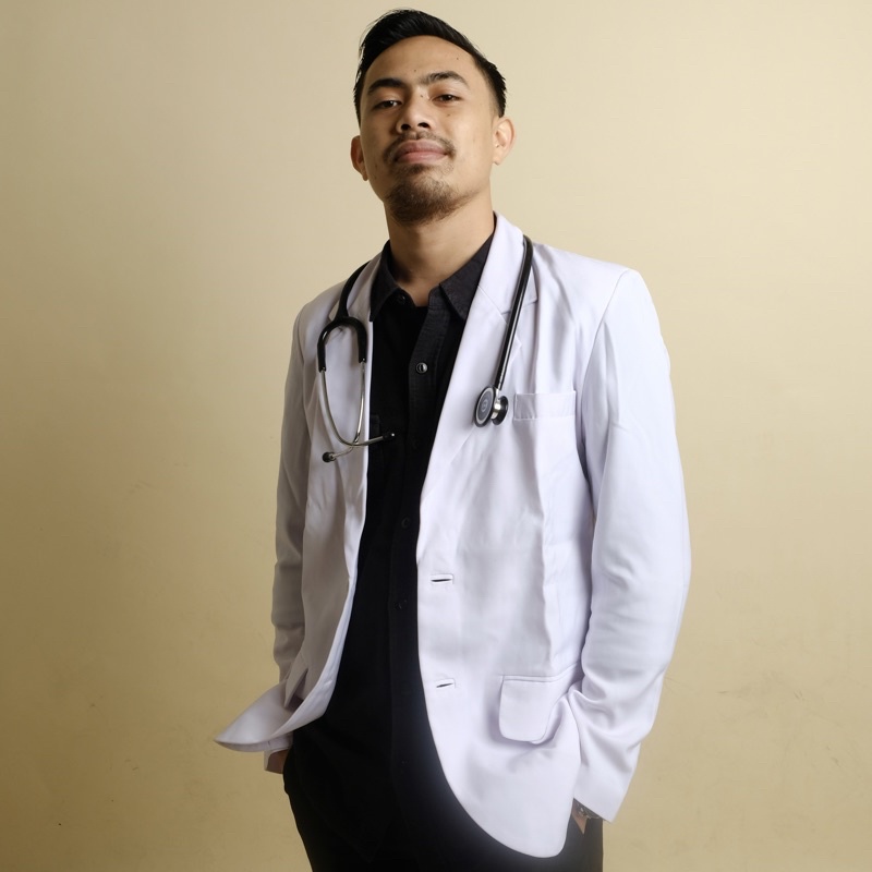 Jas dokter/Sneli pria Lengan PANJANG Merk DUA SAUDARA Original 100%