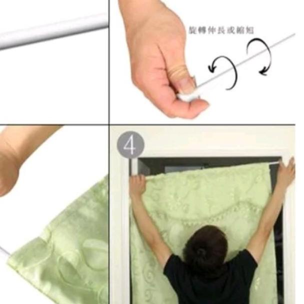 ♣ tiang gorden/batang gorden/pipa gorden/tiang fleksibel gorden/tongkat ajaib/tiang pintu jendela ♥