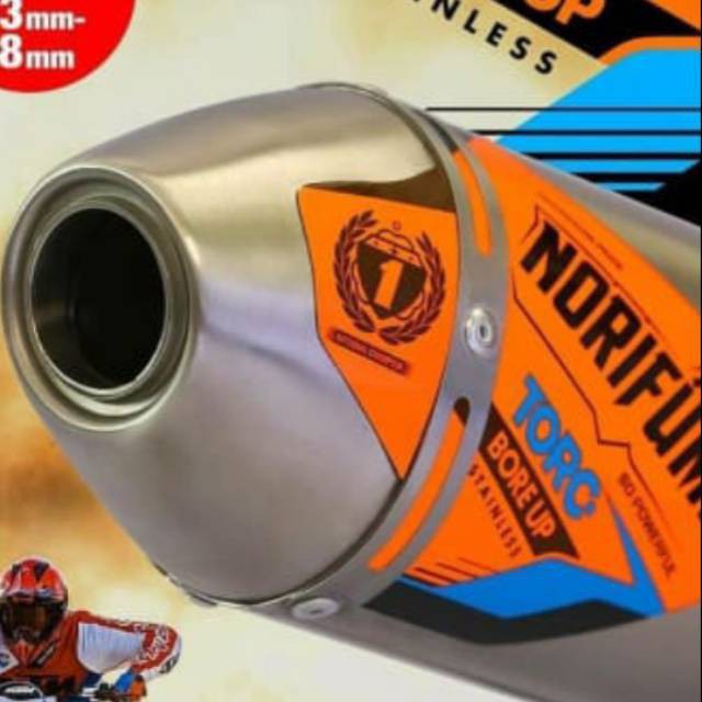 KNALPOT NORIFUMI TORC BORE UP KLX 150