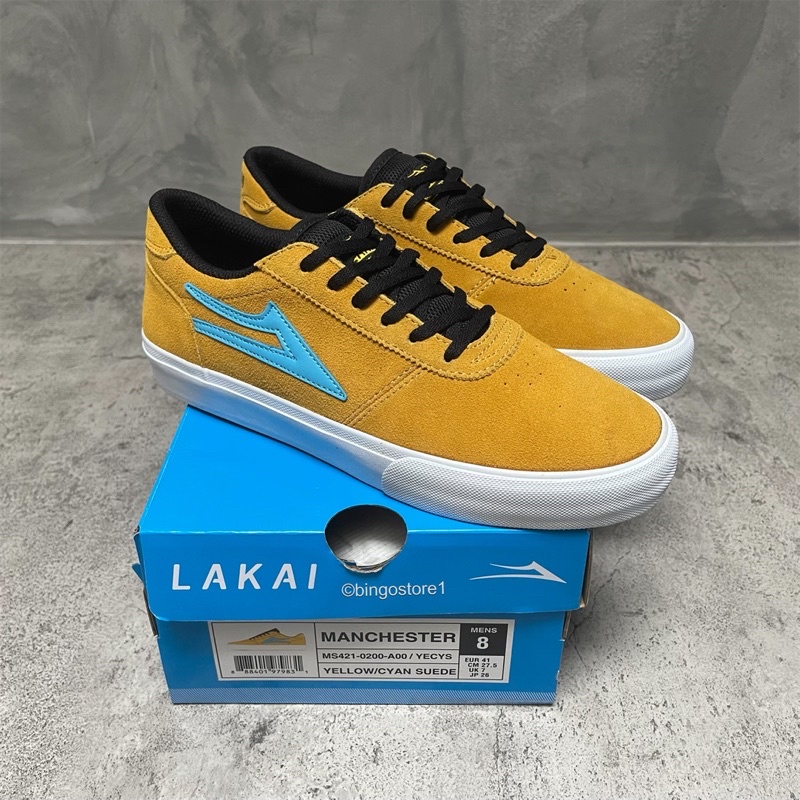 Sepatu Lakai Manchester Yellow Original - Sepatu Skateboard Lakai