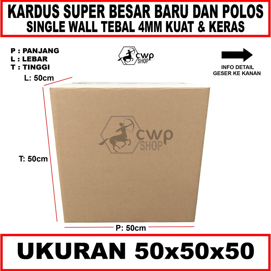 

Kardus Box Besar Polos Uk 50X50X50cm