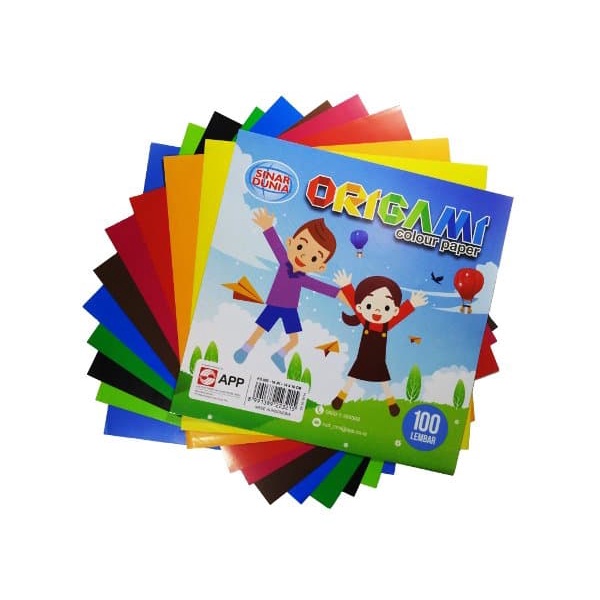 

Senikertas- Origami Sidu Sinar Dunia 16 X 16 Kertas Lipat Besar ( 100 Lbr ) -Kertas-Seni.