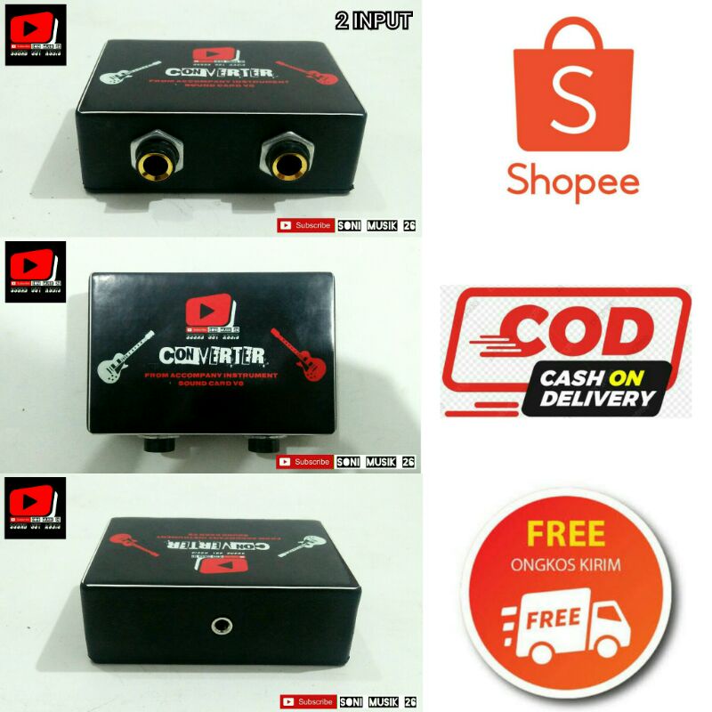 Converter Soundcard V8 - 2 Input High Quality (Converter Soundcard V8 Pasif)