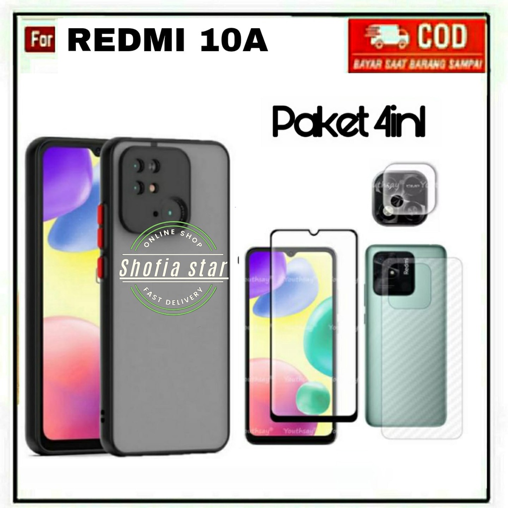 4IN1 CASE ARMOR REDMI 10A 9C SOFTCASE AERO PREMIUM PROTECT CAMERA