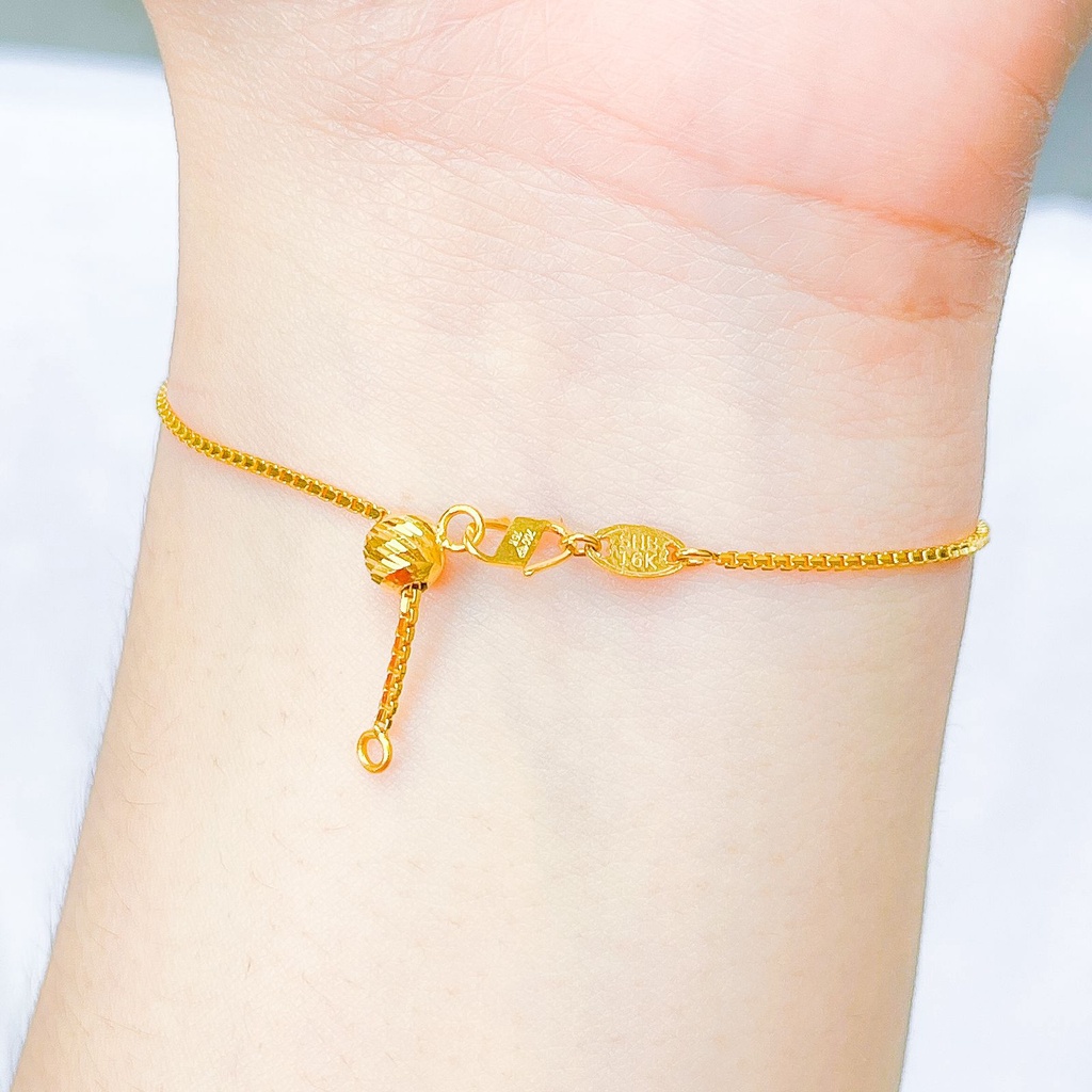 NEW! Rantai tangan SERUT anak dan dewasa emas asli kadar 700 70 16k boba bola permata doff shining like moon adjustable gelang itali italy santa 3 gram