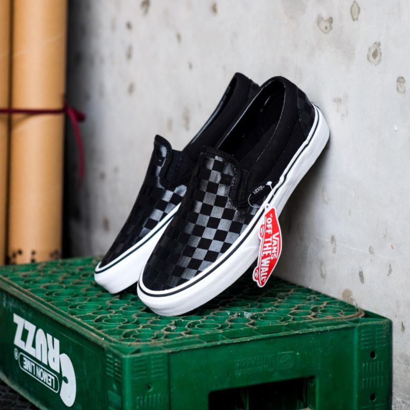 Vans Slip On Checkerboard Black / Black