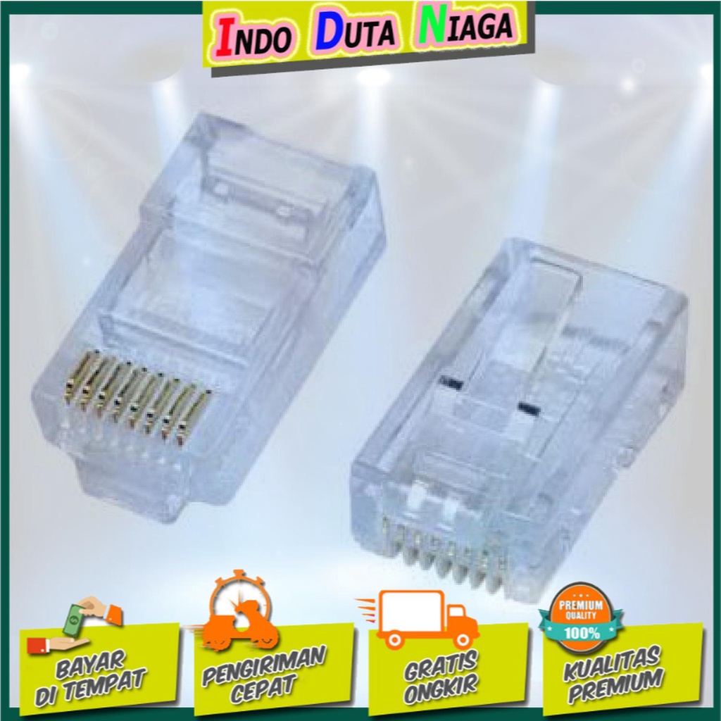 IDN TECH - SAP Modular Plug RJ45 5-554720-5 LAN Connector Network - 1 Pcs