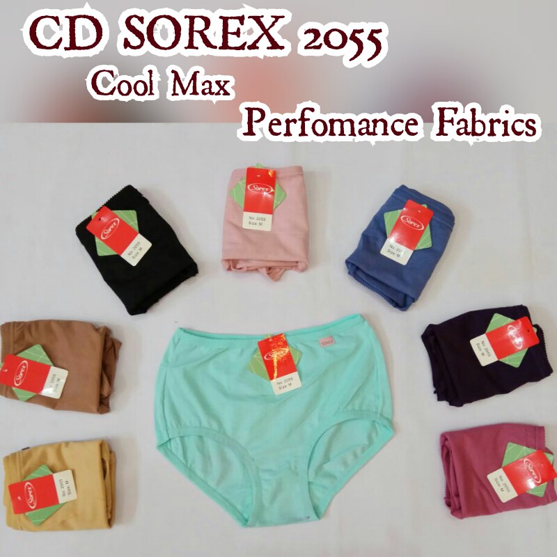 Celana Dalam Sorex 2055 CD SOFT COMFORT size M L QL cewe All Day  polos jahitan belakang midi wanita