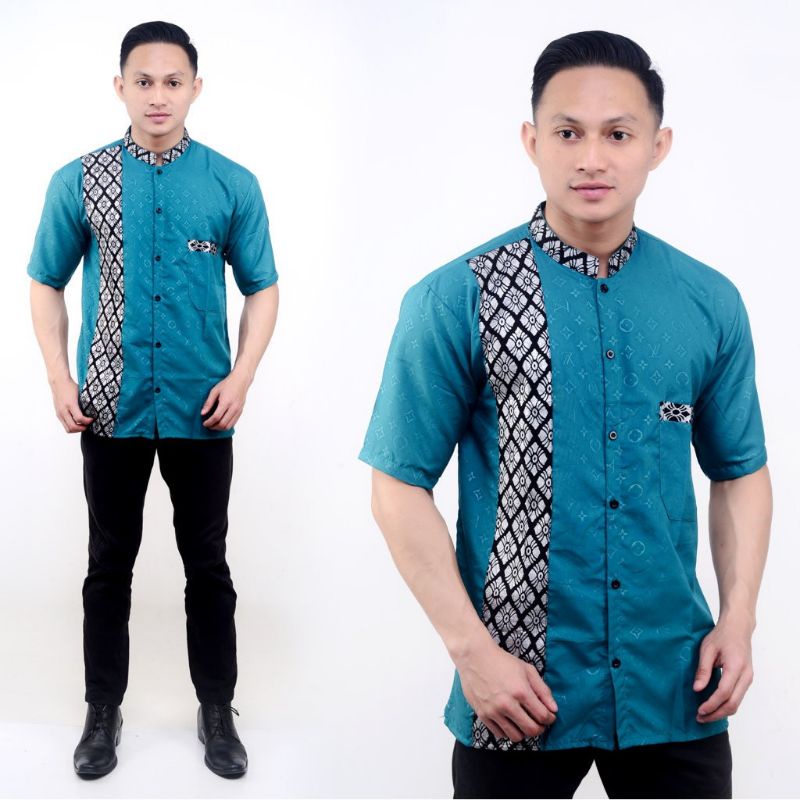 TERLARIS||PROMO HEM BATIK PRIA COWO LENGAN PENDEK / TERARRIVAL HEM BATIK FARKHAN76