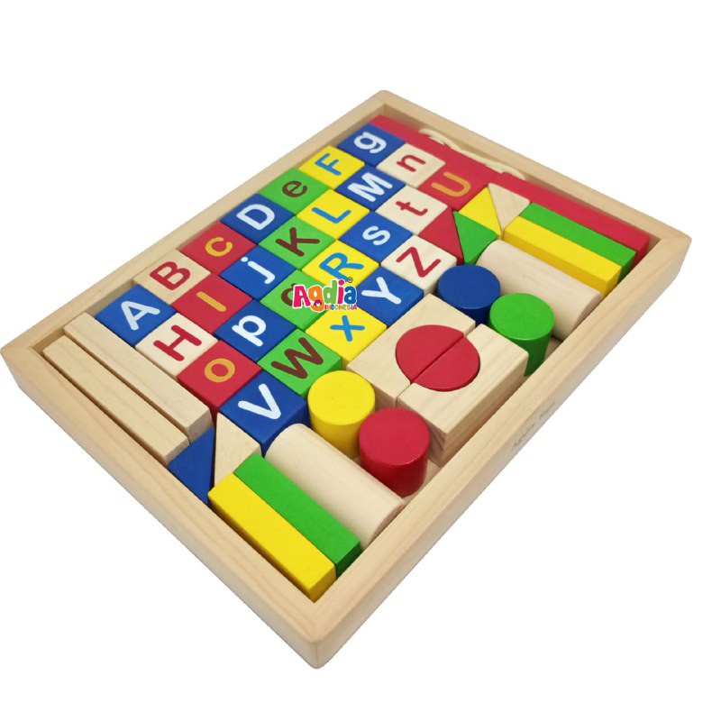 Mainan Balok Abjad / City Block Alfabet by Agdia Toys